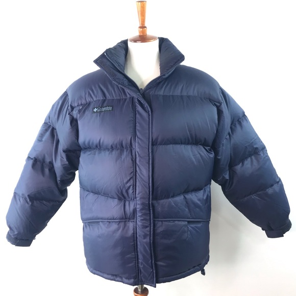 Columbia Dark Navy Women's Down Puffer Coat Size M - Picture 1 of 16
